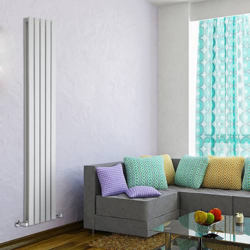 Radiateur Vertical Chauffage Central Acier Blanc 1