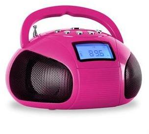 OneConcept Bamboombox Mini-radio SD USB Bluetooth