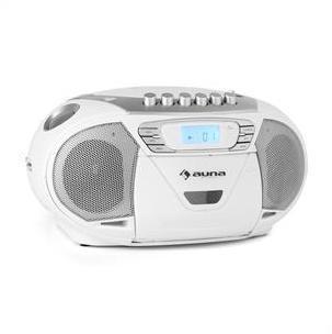 Auna KrissKross Lecteur CD cassette radio FM porta