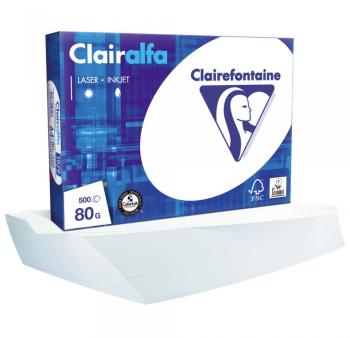 5 ramettes papier Clairefontaine Clairalfa A4 80g