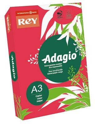 Papier couleur Adagio rouge. Teinte intense. Forma