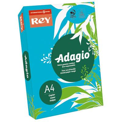 Papier couleur Adagio bleu intense. Teinte intese.