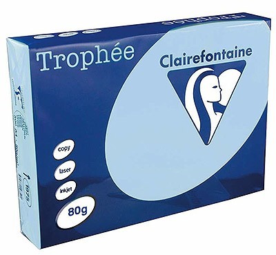 Papier couleur Trophée bleu vif. Format A4 21 x 29