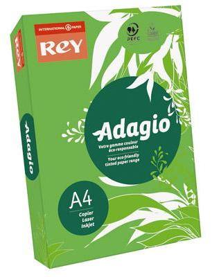 Papier couleur Adagio vert. Teinte intense. Format