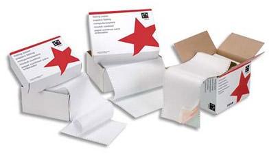 Papier listing autocopiant 3 exemplaires blanc 5 E