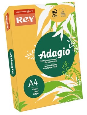 Papier couleur Adagio abricot. Teinte intense. For