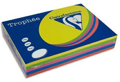 Papier couleur Trophée coloris assortis fluo rose,
