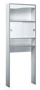 Meuble WC bois avec 2 portes coulissantes et 2 nic