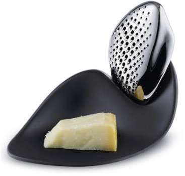 Forma - Râpe à fromage - noir brillant LxPxH 20x14x14cm Forma - Râpe à fromage - noir
