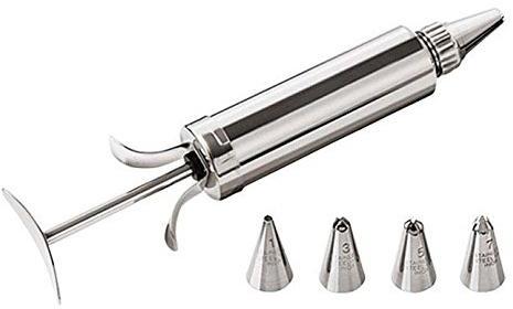 Mini-seringue inox pour décors + 5 douilles - Doui