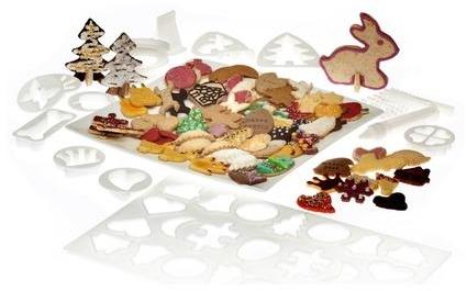 Boîte de 30 découpoirs plastique pour biscuits + s