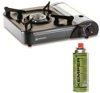 Réchaud à gaz transportable + recharge gaz butane