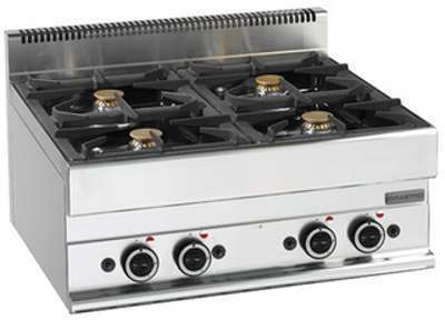Rechaud professionnel à gaz 4 feux à poser Série 650 Rechaud professionnel à gaz