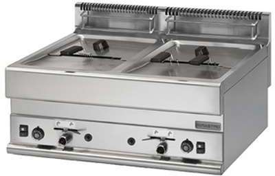 Friteuse professionnelle à gaz 2x8 litres à poser Série Friteuse professionnelle à
