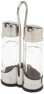 2 pièces huile et vinaigre 21.6 cm INOX