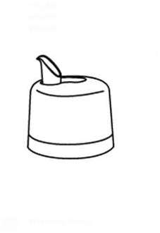 Bouchon huilier-vinaigrier de remplacement R62470 pour Bouchon huilier-vinaigrier