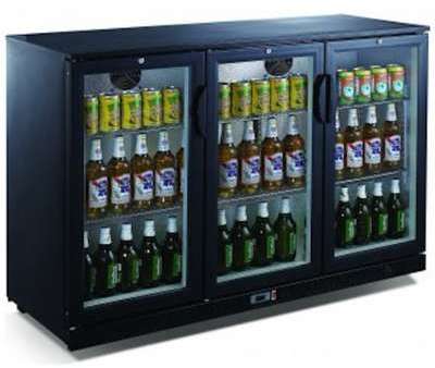 Arrière-bar réfrigéré 3 portes vitrées SARO