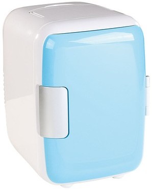 DOMOCLIP - mini frigo 4l 12v/240v blanc/bleu - fr1