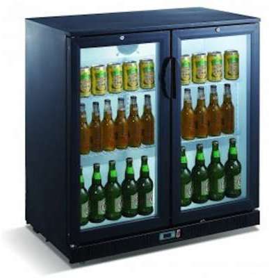 Arrière-bar réfrigéré 2 portes vitrées SARO