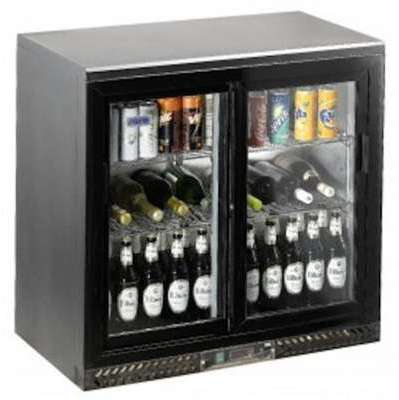 Arrière-bar réfrigéré 2 portes vitrées SARO