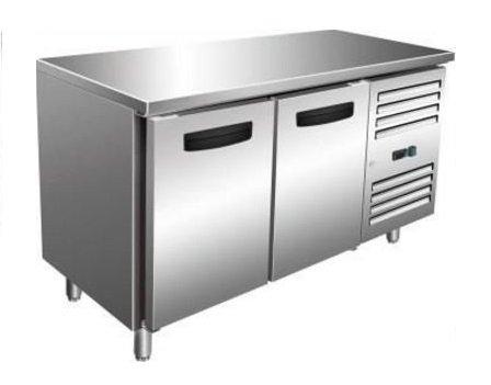 Comptoir Réfrigéré INOX 2 Portes Fermeture Automat