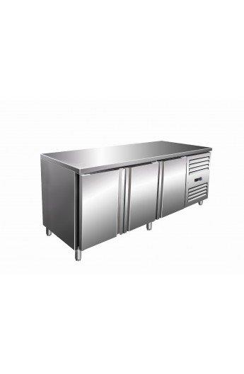 Comptoir Réfrigéré INOX 3 Portes Ventilé 1800x600x