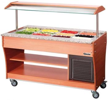 Chariot Buffet Froid - 4x GN1/1 P150 - SANS Bacs -