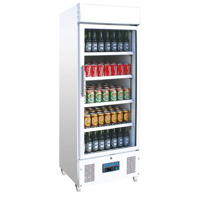 Vitrine Réfrigérée De Présentation Blanc + 1 Porte