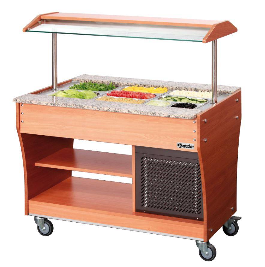 Chariot Buffet Froid - 3x GN1/1 P150 - SANS Bacs -