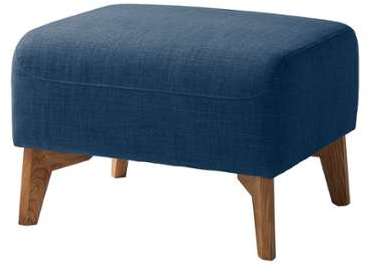 Pouf repose-pieds Bora II Tissu - Tissu Anda II Bl