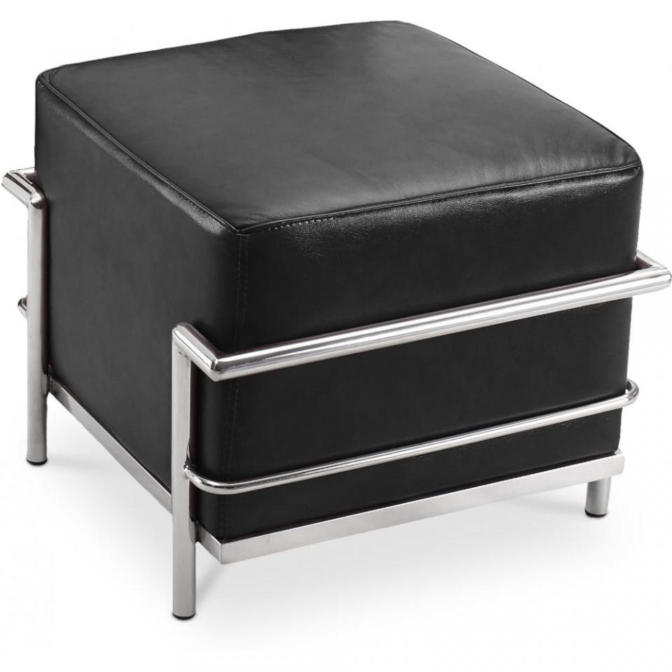 Repose-pied (Ottoman) style Kart3 - Cuir Premium N