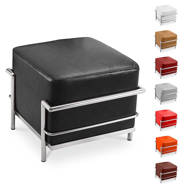 Repose-pied (Ottoman) style Kart3 - Cuir Premium m