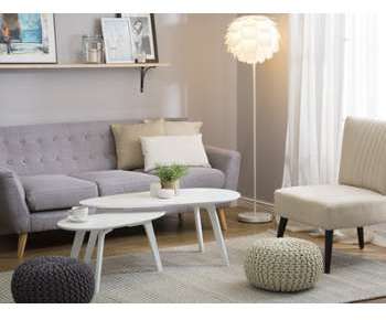 Lot de 2 tables basses blanches Fly II Lot de 2 tables basses blanches