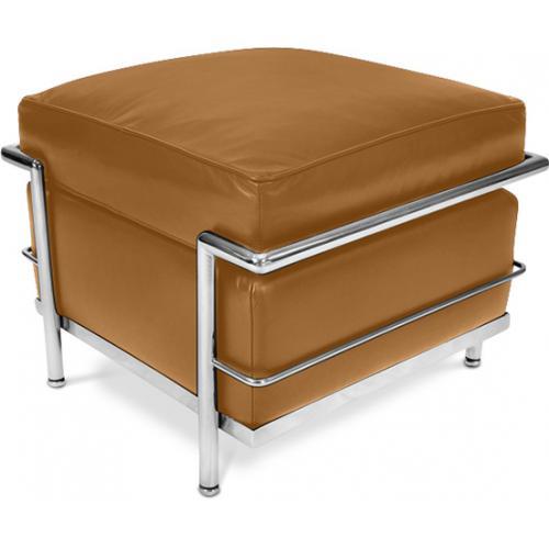 Repose-pied (Ottoman) Kart2 - Cuir Premium Marron