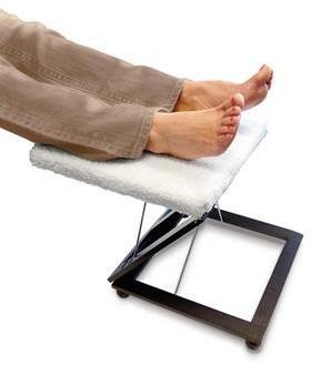 Repose-pieds 4 positions blanc
