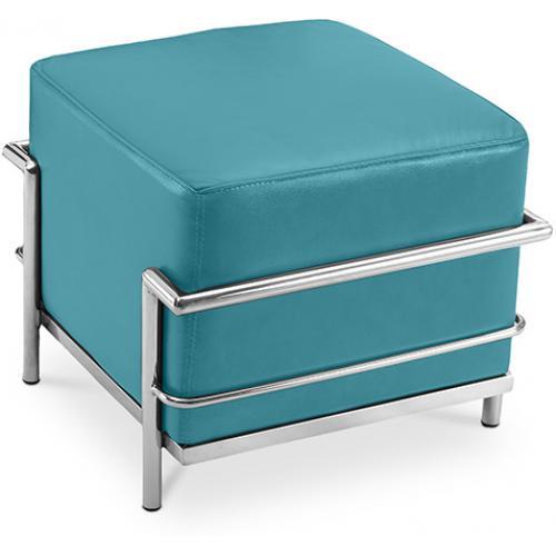 Repose-pied (Ottoman) Kart3 - Simili Cuir Turquois