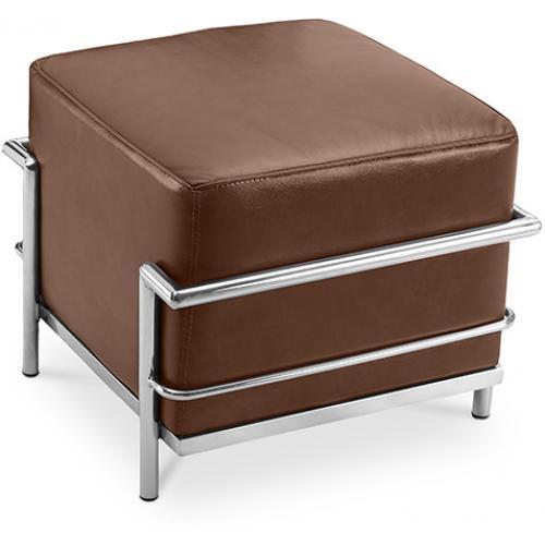 Repose-pied (Ottoman) Kart3 - Simili Cuir Chocolat