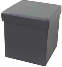 Repose-pied pliable avec rangement - Gris foncé Repose-pied pliable avec rangement