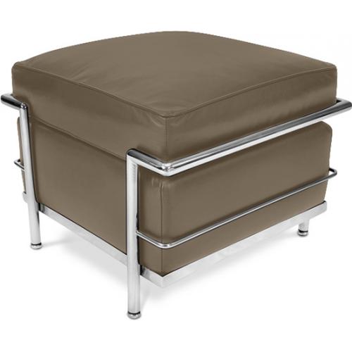 Repose-pied (Ottoman) Kart2 - Cuir Premium Taupe
