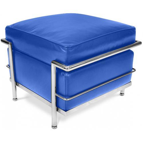 Repose-pied (Ottoman) Kart2 - Simili Cuir Bleu fon