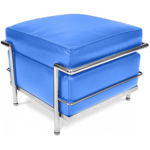 Repose-pied (Ottoman) Kart2 - Simili Cuir Bleu cla