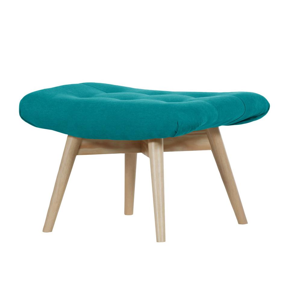 Tabouret Tias - Tissu - Pétrole