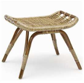 Repose pieds en rotin naturel Monet de Sika Design Repose pieds en rotin naturel