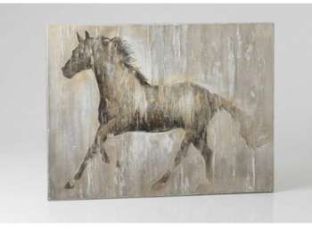 Toile cheval beige 120x90 cm Toile cheval beige 120x90