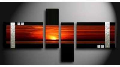 Tableaux design Zen Soleil levant