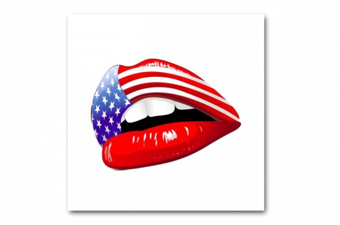 Promo : Tableau Pop Bouche Rouge Américaine Lady 8