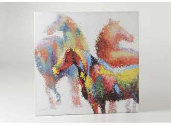 Toile chevaux modernes multicolore Toile chevaux modernes multicolore