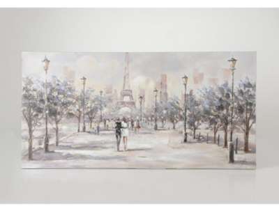 Toile amoureux de Paris 150x50 cm Toile amoureux de Paris 150x50