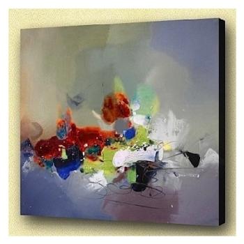 Tableau abstrait sur toile Ilot Tableau abstrait sur toile