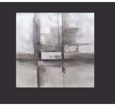 Tableau contemporain gris metal Ylena